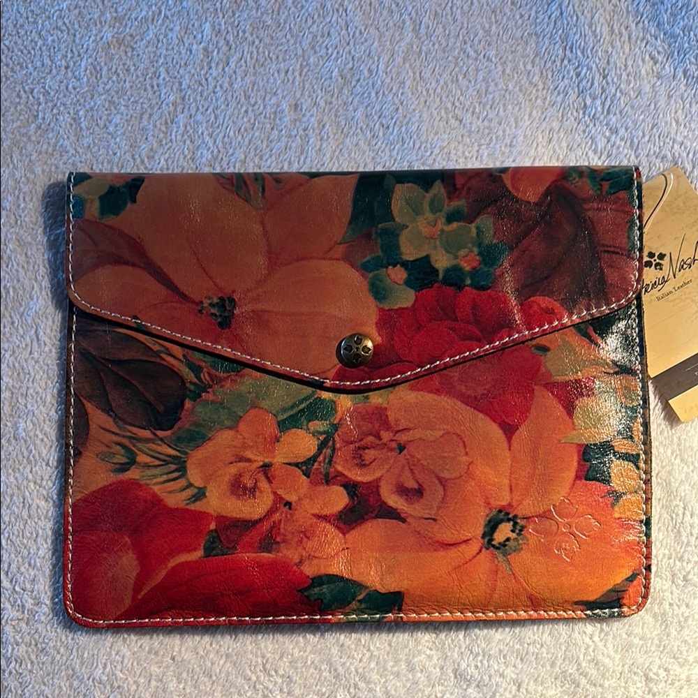 Patricia Nash - Italian Leather Floral Envelope Clutch
